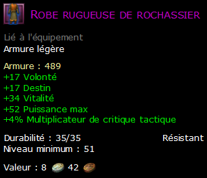 Robe rugueuse de rochassier