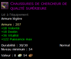 Chaussures de chercheur de qualité supérieure