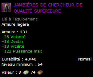 Jambières de chercheur de qualité supérieure