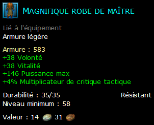 Magnifique robe de maître