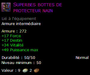 Superbes bottes de protecteur nain