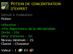 Potion de concentration d'expert