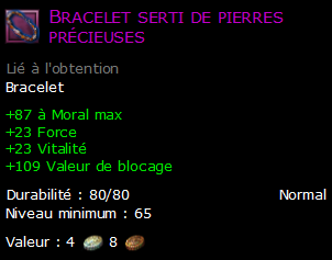 Bracelet serti de pierres précieuses