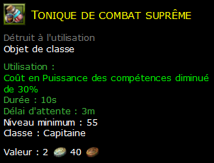 Tonique de combat suprême