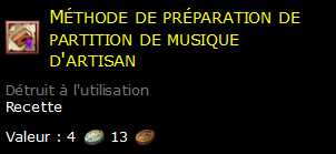 Méthode de préparation de partition de musique d'artisan