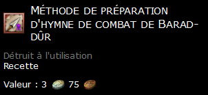 Méthode de préparation d'hymne de combat de Barad-dûr