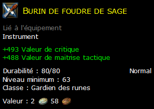 Burin de foudre de sage