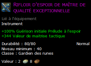 Rifloir d'espoir de maître de qualité exceptionnelle