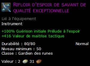 Rifloir d'espoir de savant de qualité exceptionnelle