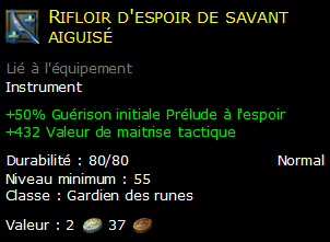 Rifloir d'espoir de savant aiguisé