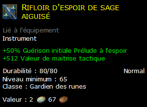 Rifloir d'espoir de sage aiguisé