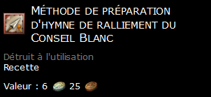 Méthode de préparation d'hymne de ralliement du Conseil Blanc