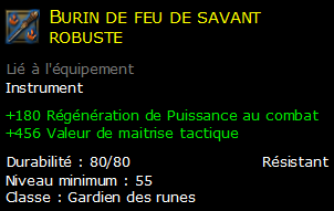 Burin de feu de savant robuste