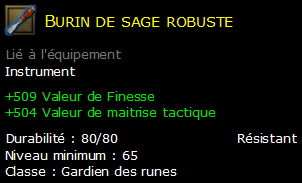 Burin de sage robuste