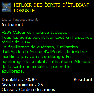 Rifloir des écrits d'étudiant robuste