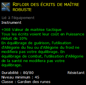 Rifloir des écrits de maître robuste