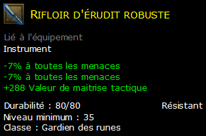 Rifloir d'érudit robuste