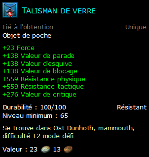 Talisman de verre