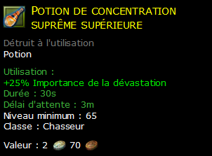 Potion de concentration suprême supérieure