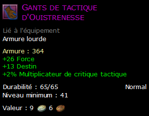 Gants de tactique d'Ouistrenesse