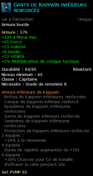 Gants de Kappwin inférieurs renforcés