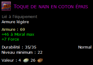 Toque de nain en coton épais