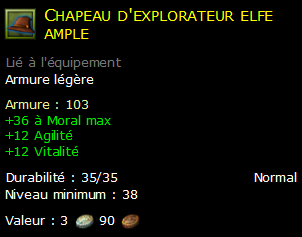 Chapeau d'explorateur elfe ample