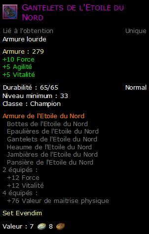 Gantelets de l'Etoile du Nord