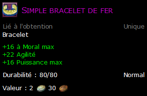 Simple bracelet de fer