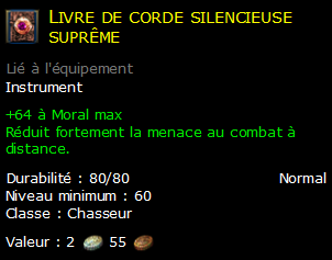 Livre de corde silencieuse suprême