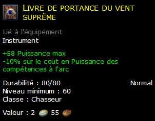 Livre de portance du vent suprême