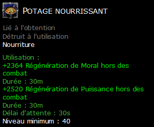 Potage nourrissant