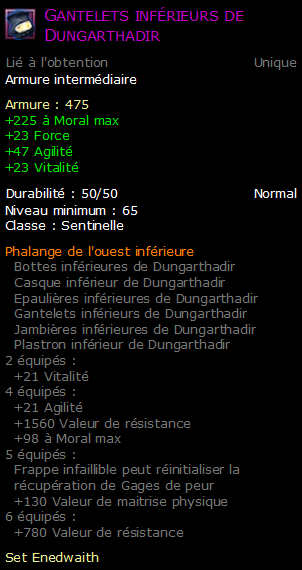 Gantelets inférieurs de Dungarthadir