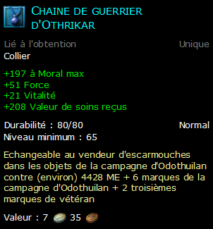 Chaine de guerrier d'Othrikar