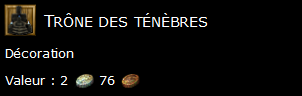 Trône des ténèbres