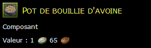 Pot de bouillie d'avoine