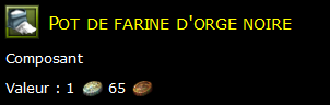 Pot de farine d'orge noire