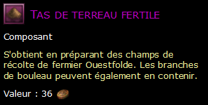 Tas de terreau fertile