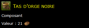 Tas d'orge noire