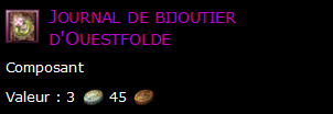 Journal de bijoutier d'Ouestfolde