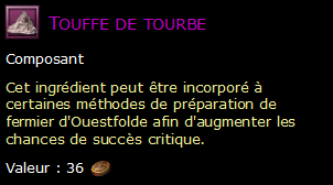 Touffe de tourbe