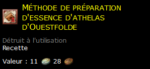 Méthode de préparation d'essence d'athelas d'Ouestfolde