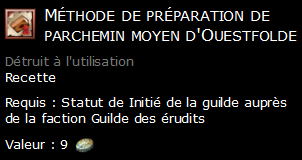 Méthode de préparation de parchemin moyen d'Ouestfolde