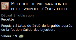 Méthode de préparation de petit symbole d'Ouestfolde