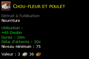 Chou-fleur et poulet