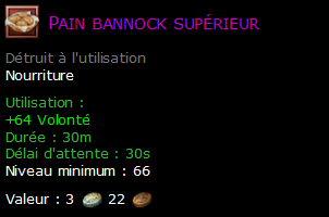 Pain bannock supérieur