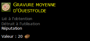 Gravure moyenne d'Ouestfolde