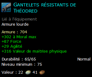 Gantelets résistants de Théodred