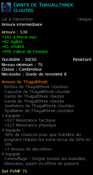 Gants de Thagallthrek cloutés