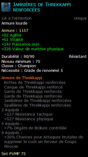 Jambières de Threkkappi renforcées